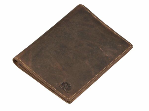 Bőr ID tok 12x16cm 3 részes "Vintage" antik barna - Image 5