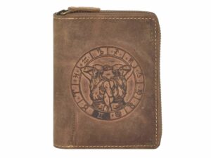 Cipzáras pénztárca 10x12cm Gemini "Vintage" antik barna